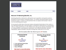 Tablet Screenshot of marketingbenefits.com